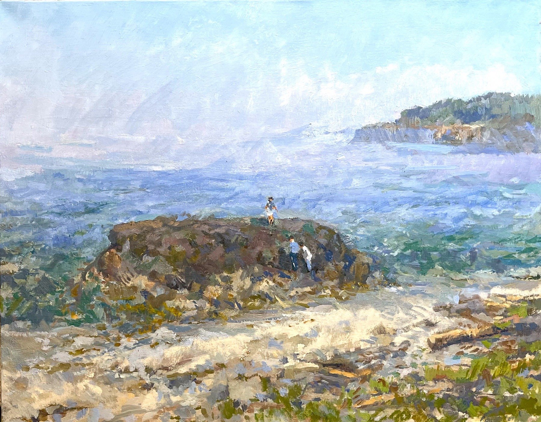 TIDE ROCK, Peter Malarkey, oil on linen, 22 x 28 inches, copyright ©2024