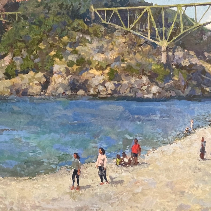 NORTH BEACH, Peter Malarkey, oil on linen, 27 x 36 inches, copyright ©2024
