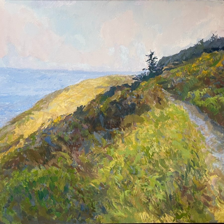FORT CASEY WHIDBEY ISLAND, Peter Malarkey, oil on linen, 34 x 36 inches, copyright ©2024
