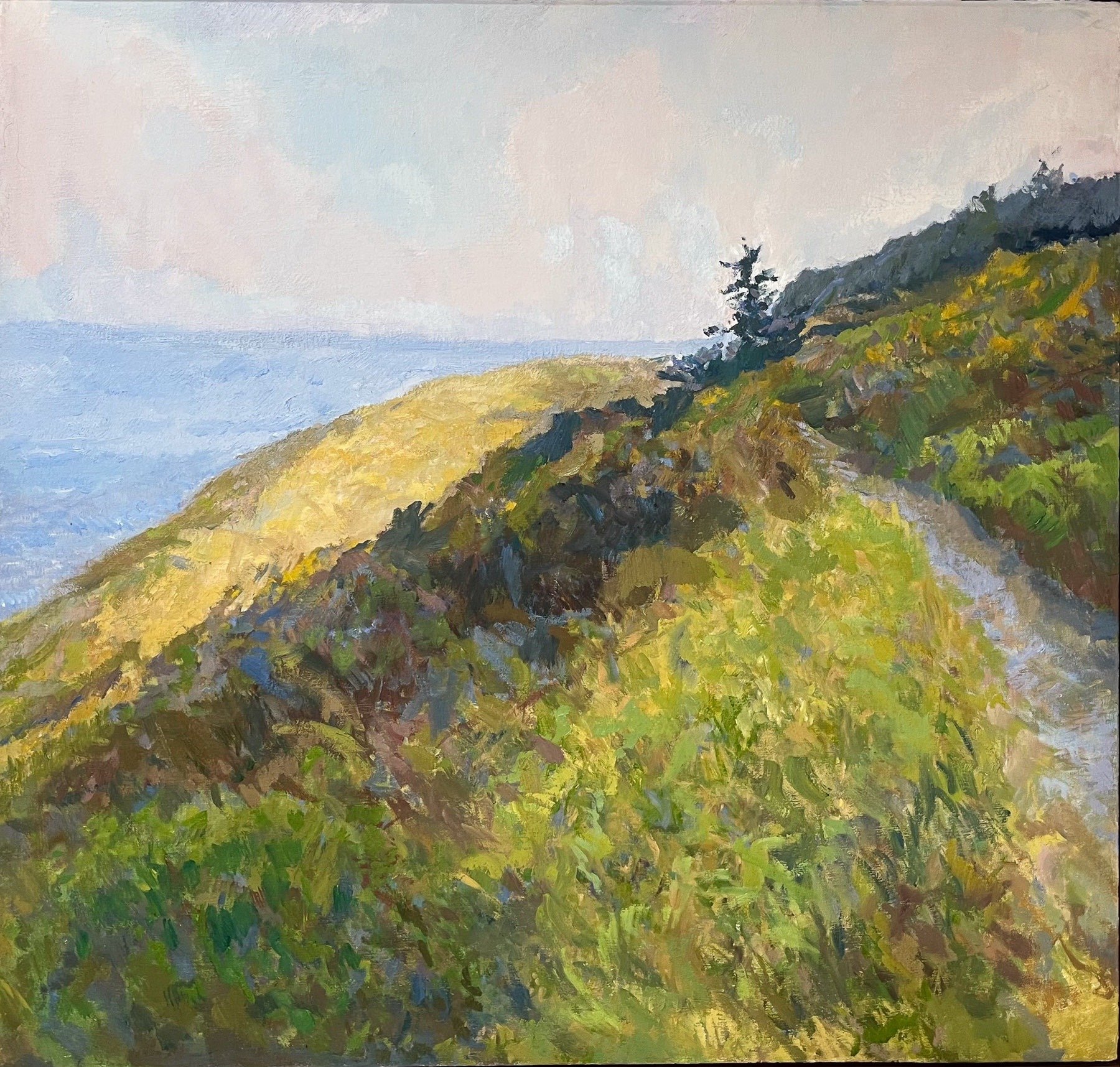 FORT CASEY WHIDBEY ISLAND, Peter Malarkey, oil on linen, 34 x 36 inches, copyright ©2024