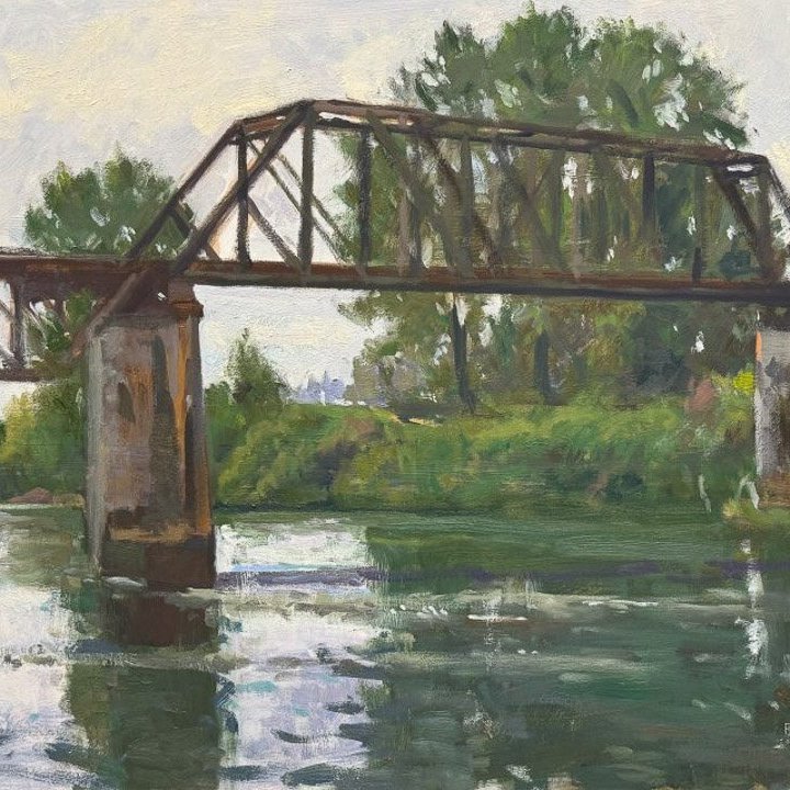 CADY PARK 2, oil on canvas, 16 x 20 inches, copyright ©2022